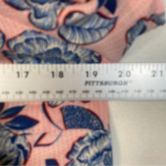 Kut From The Kloth Floral Pink/Blue Cold Shoulder Top Size Medium - Picture 9 of 11